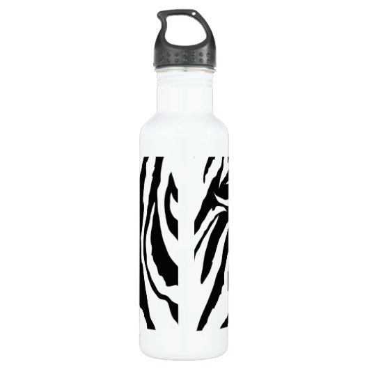 Funky Zebra Print Gym Waterfles (Achterkant)