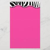 Funky Zebra Stationery Briefpapier (Voorkant)