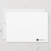 Funky Zebra Stripe 5x7 Afstuderen Aankondiging (Achterkant)