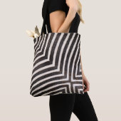 Funky Zebra Stripe Tote Bag (Dichtbij)