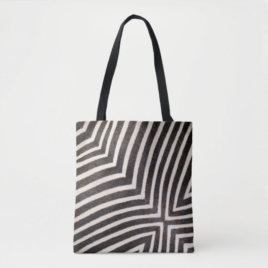 Funky Zebra Stripe Tote Tote Bag (Voorkant)