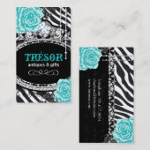 Funky Zebra Stripes Visitekaartjes (Voorkant / Achterkant)