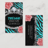 Funky Zebra Stripes Visitekaartjes (Voorkant / Achterkant)