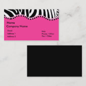 Funky Zebra Visitekaartje (Voorkant / Achterkant)