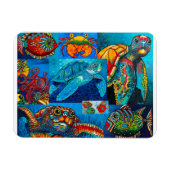 Funky Zee Critters Collage Magnet Magneet (Horizontaal)