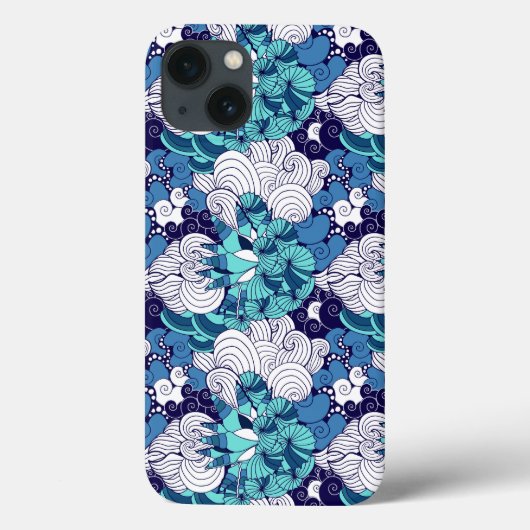 Funky Zeeschelp Patroon Case-Mate iPhone Case (Achterkant)