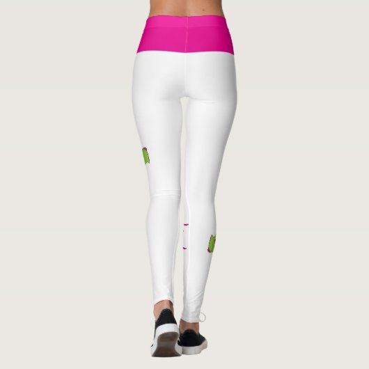 Funky Zombie Attack! Zombie geript Leggings (Achterkant)