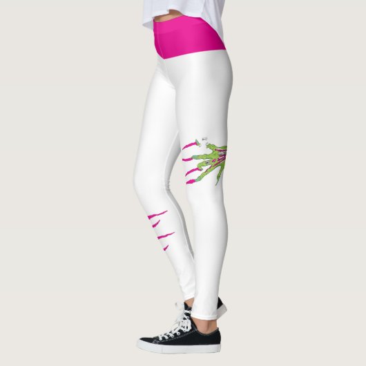 Funky Zombie Attack! Zombie geript Leggings (Links)
