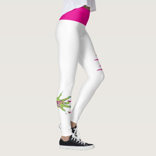 Funky Zombie Attack! Zombie geript Leggings (Rechts)