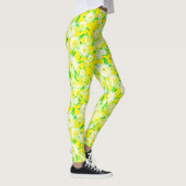Funky Zure Vijgen Bloemen Patroon Leggings (Rechts)