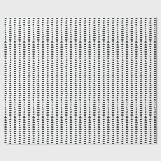 Funky, zwart en wit Abstract patroon Cadeaupapier (Vlak)