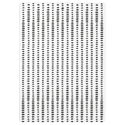 Funky, zwart en wit Abstract patroon Klembord (Achterkant)