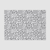 Funky zwart-wit bloemen Tie Tissuepapier (Voorkant)