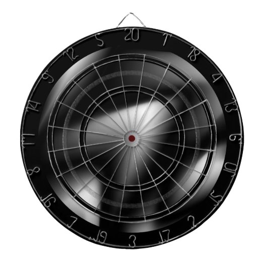 Funky Zwart-wit Classic Dart Board Dartbord (Voorkant)
