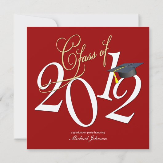 FunkyClass of 2012 (Red/Metallic Silver) Kaart (Voorkant)