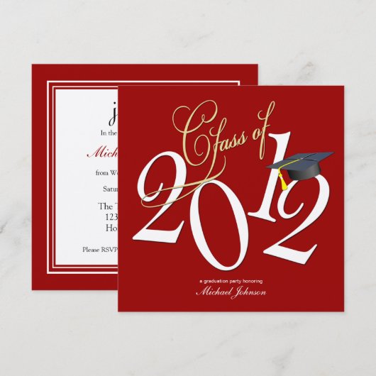 FunkyClass of 2012 (Red/Metallic Silver) Kaart (Voorkant / Achterkant)
