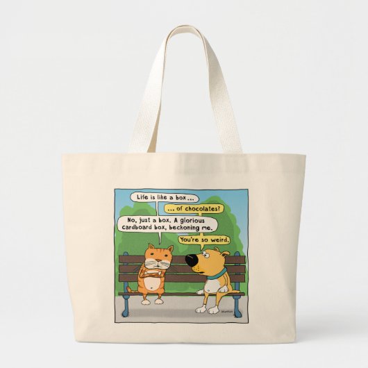 Funn Cat en Dog Canvas tas (Voorkant)