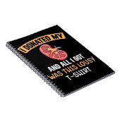 Funn Kidney Transplant Organs Humor Notitieboek (Rechterzijde)