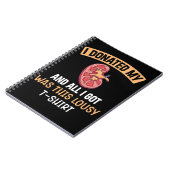 Funn Kidney Transplant Organs Humor Notitieboek (Linkerzijde)