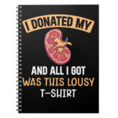 Funn Kidney Transplant Organs Humor Notitieboek (Voorkant)