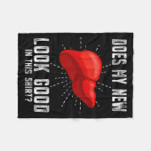 Funn My New Liver Liver Transplant Fleece Deken (Voorkant (Horizontaal))