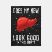 Funn My New Liver Liver Transplant Fleece Deken (Voorkant)