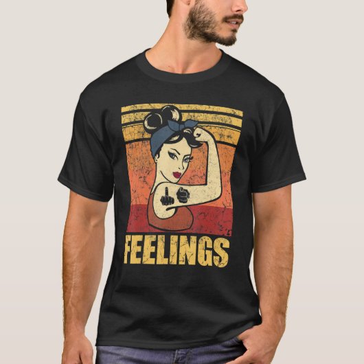 FUNN Off Feelings of Your Feelings Middle Finger T-shirt (Voorkant)