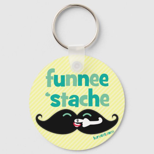 Funnee Stache Sleutelhanger (Voorkant)