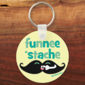 Funnee Stache Sleutelhanger (Voorkant)