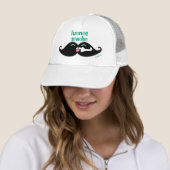 Funnee Stache Trucker Hat Trucker Pet (In situ)