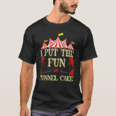 Funnel Cake Circus Carnival Personeel T-shirt (Voorkant)