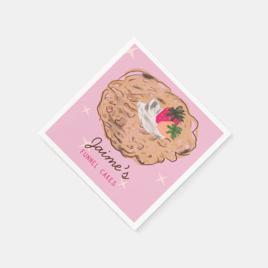 Funnel Cakes Food Truck Baker Business Servet (Hoek)