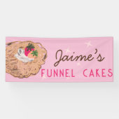 Funnel Cakes Food Truck Baker Business Spandoek (Horizontaal)