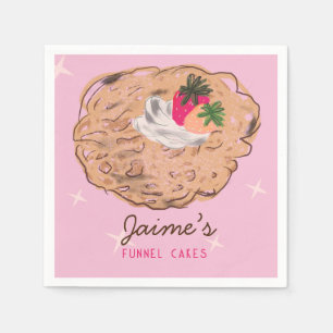 Funnel Cakes Voedselwagen Bakker Bedrijf Servet