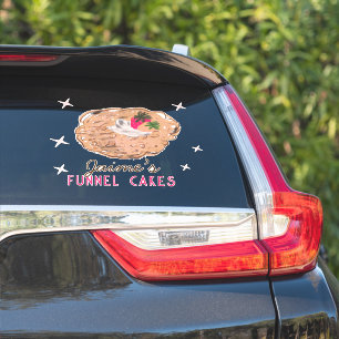 Funnel Cakes Voedselwagen Bakker Bedrijf    Sticker