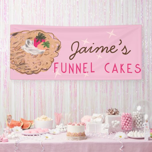 Funnel Cakes Voedselwagen Bakkerij Zakelijk  Spandoek (Feest)