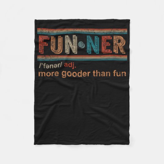 Funner Definitie Meer Gooder Dan Leuk Hilarisch C Fleece Deken (Voorkant)