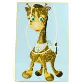 Funnie cadeautastas Happy Baby Giraffe - Aanpasbaa Medium Cadeauzakje (Achterkant)