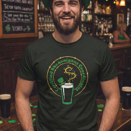 Funnie mannen St. Patrick's Day-schenanigans team T-shirt