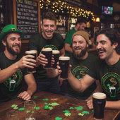 Funnie mannen St. Patrick's Day-schenanigans team T-shirt