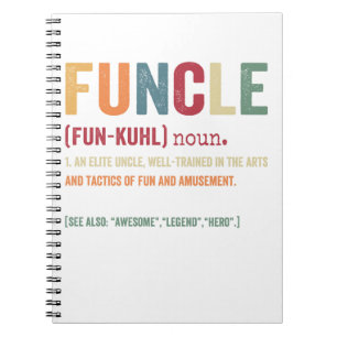 Funnie oom Definition, Geweldige Legend Hero Notitieboek