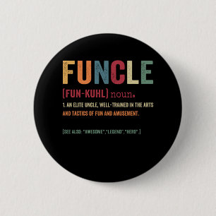Funnie oom Definition, Geweldige Legend Hero Ronde Button 5,7 Cm