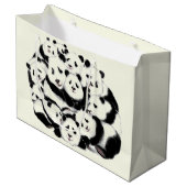 Funnie Panda cadeautas tas (Voorkant Gekanteld)