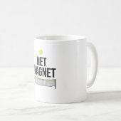 Funnie Pickleball Net Magnet Mok (Voorkant rechts)