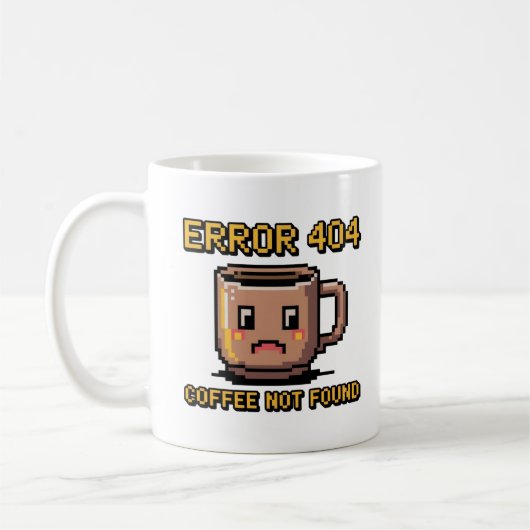 Funnie Programmer Mok - Fout 404 Koffie Niet Gevon (Links)
