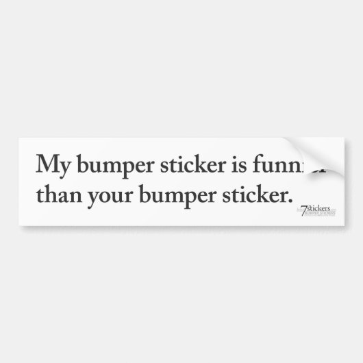 Funnier Bumpersticker (Voorkant)