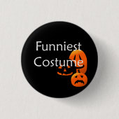 Funniest Costume Contest Halloween Jack-o-Lantern Ronde Button 3,2 Cm (Voorkant)