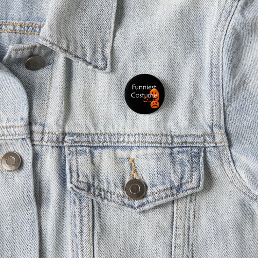 Funniest Costume Contest Halloween Jack-o-Lantern Ronde Button 3,2 Cm (In situ)