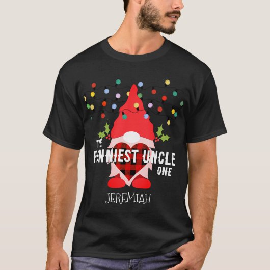 FUNNIEST UNCLE Family Kerstmis T-shirt (Voorkant)