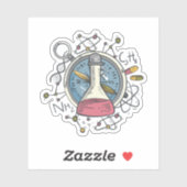 Funny С hemistry Science Pun Sticker (Vel)